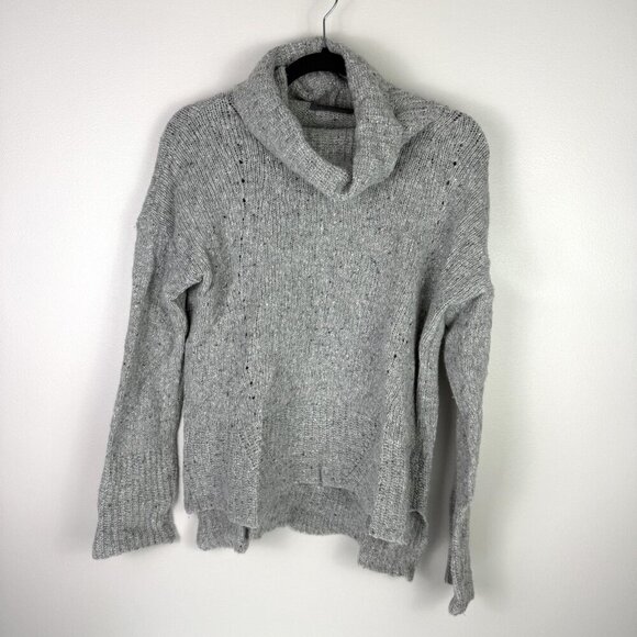 Elsamanda Sweaters - Elsamanda Sweater Womens Large Gray Cowl Neck Pullover Knit Made in Italy Soft